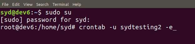 Команда Редактирования Crontab-файла Другого Пользователя