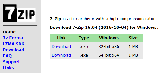 Скачать 7-zip архиватор