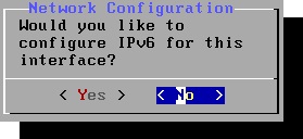 Хотим ли мы настроить IPv6 для этого интерфейса?