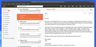 Mailspring теперь доступен как часть пакета Snap
