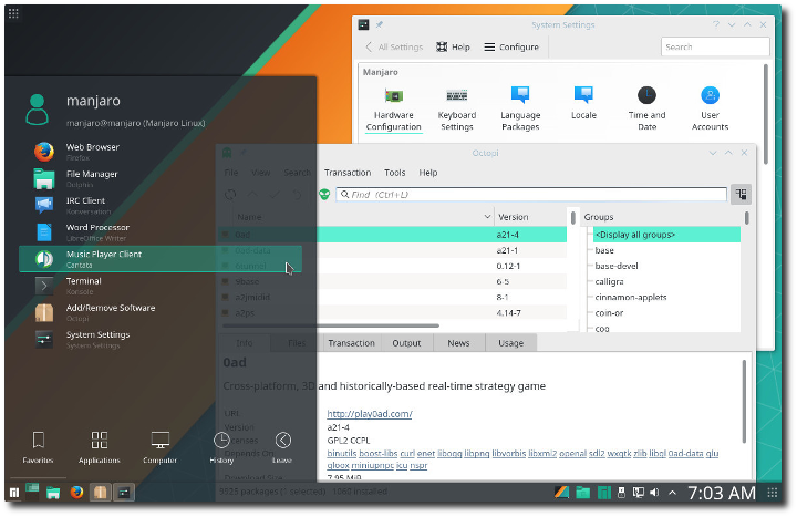 Топ 5 лучших дистрибутивов Linux 2017 Manjaro Linux