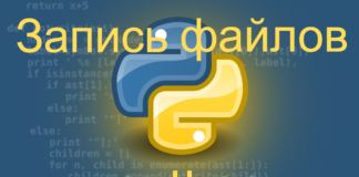 Запись файлов с помощью Python