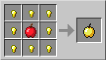 Minecraft Золотое яблоко крафт
